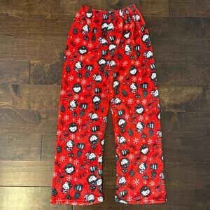 NEW Hello Kitty Christmas Print Fleece Pajama Pants‎ Women's Size Small